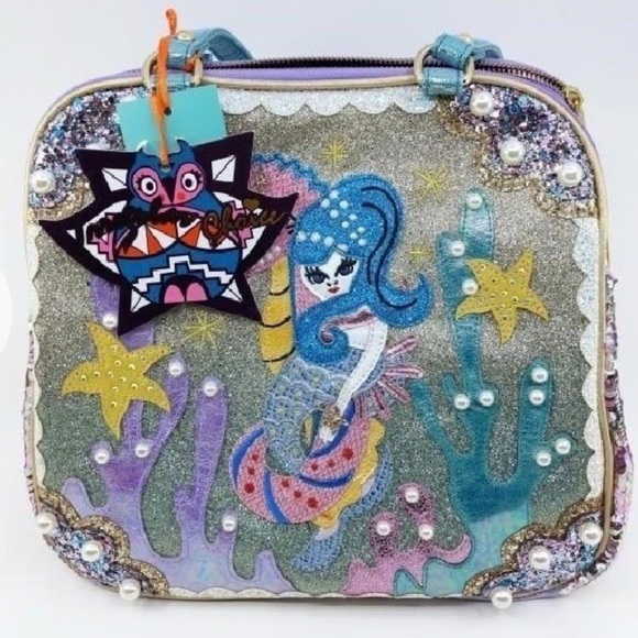 Irregular Choice Handbags - Irregular Choice Barnacle Betty Mermaid Sequin Crossbody NWT Statement Purse